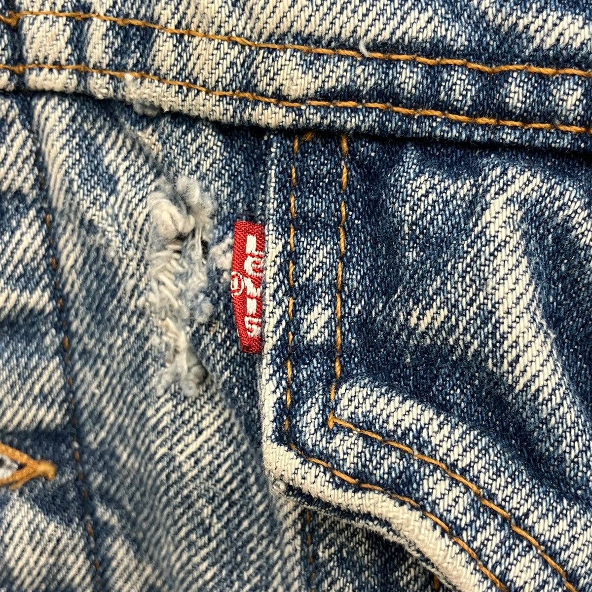 LEVI’S Chemical Wash Flannel Lined Denim Jacketデニムジャケット70147-9319 古着・中古-7枚目のアイテム画像