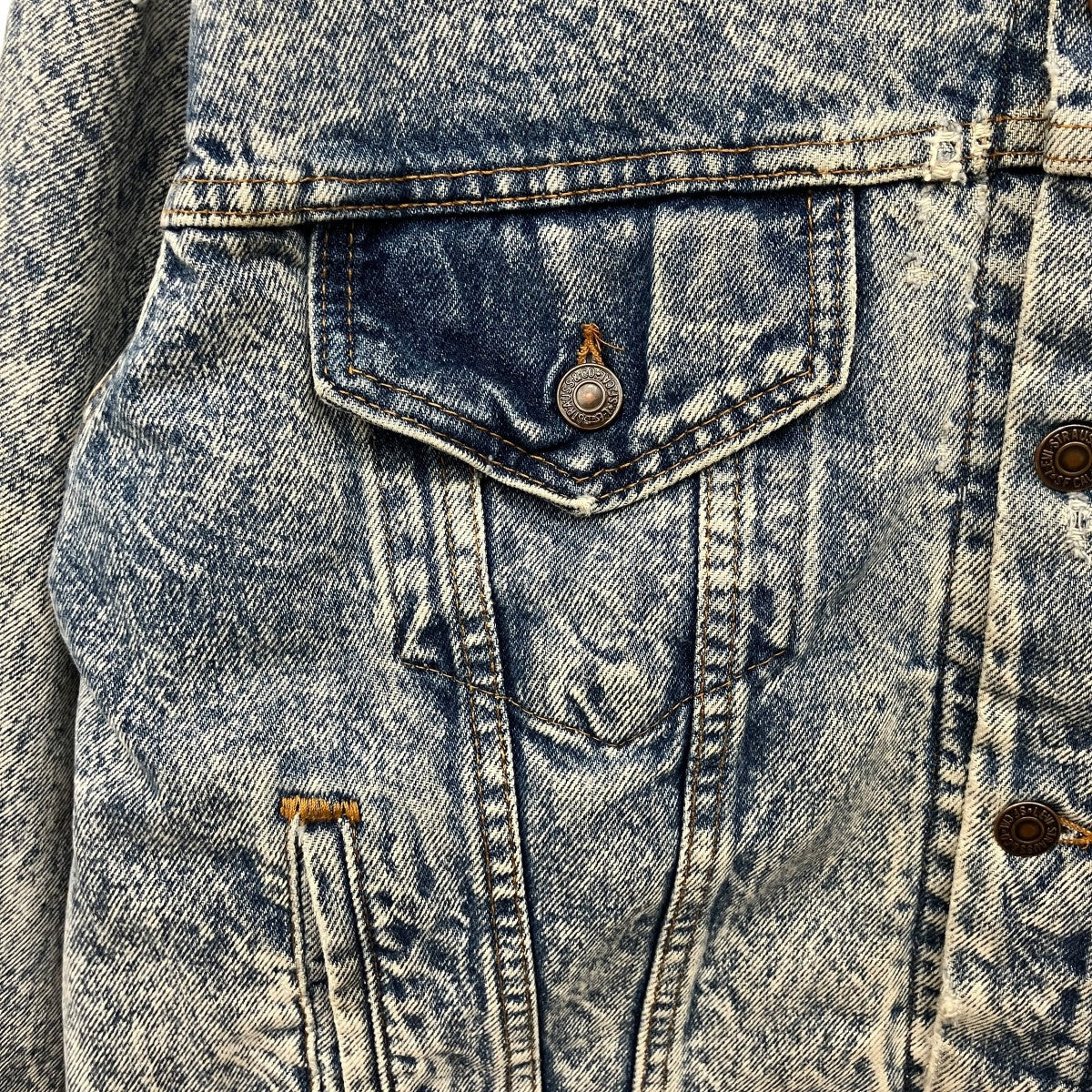 LEVI’S Chemical Wash Flannel Lined Denim Jacketデニムジャケット70147-9319 古着・中古-8枚目のアイテム画像