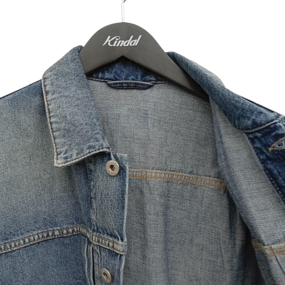 KENZO STONE BLEACH TRUCKER JACKETデニムジャケットFD65DV3036B7 古着・中古-6枚目のアイテム画像