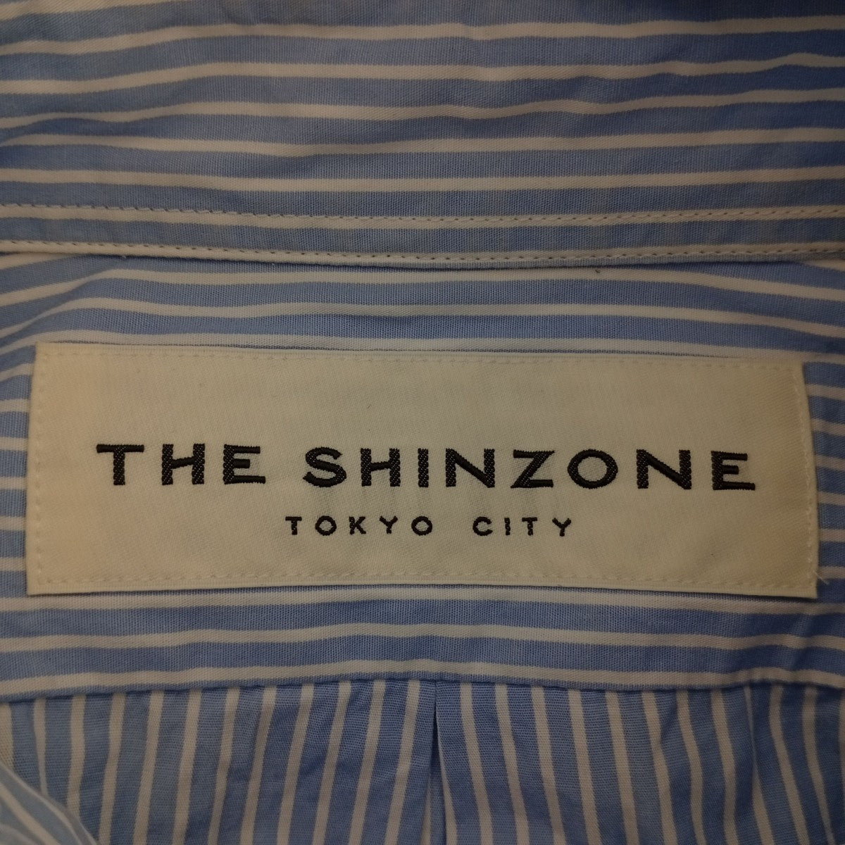 THE SHINZONE Bshop別注 STRIPE DADDY SHIRTストライプロングスリーブシャツ22AMSBL07 古着・中古-3枚目のアイテム画像