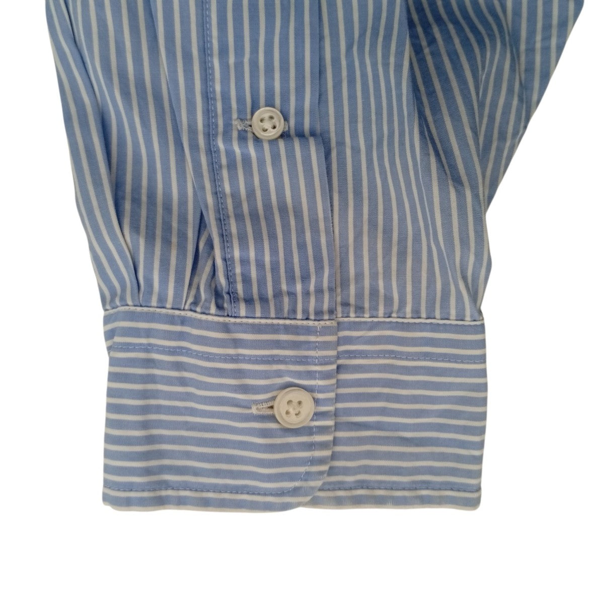 THE SHINZONE Bshop別注 STRIPE DADDY SHIRTストライプロングスリーブシャツ22AMSBL07 古着・中古-5枚目のアイテム画像