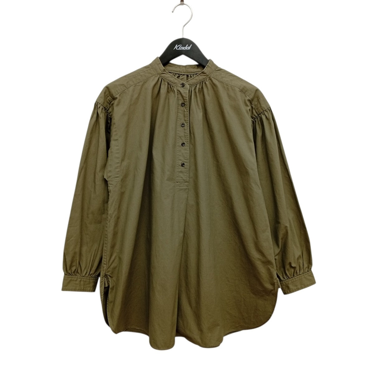 NIGEL CABOURN VINTAGE GATHER BLOUSEチュニックブラウス80450810001 古着・中古-1枚目のアイテム画像