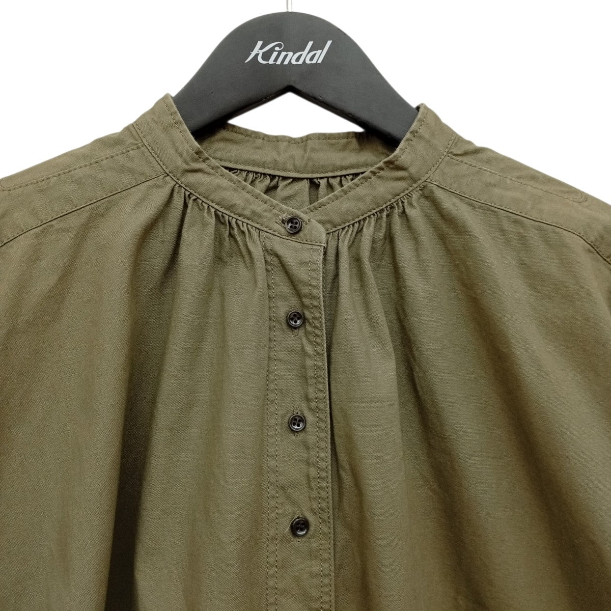 NIGEL CABOURN VINTAGE GATHER BLOUSEチュニックブラウス80450810001 古着・中古-3枚目のアイテム画像