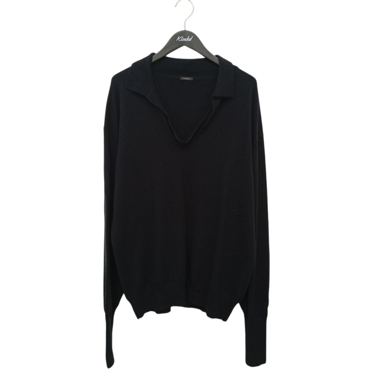 カシミヤ スキッパーニットスキッパーニットポロシャツA03-06011