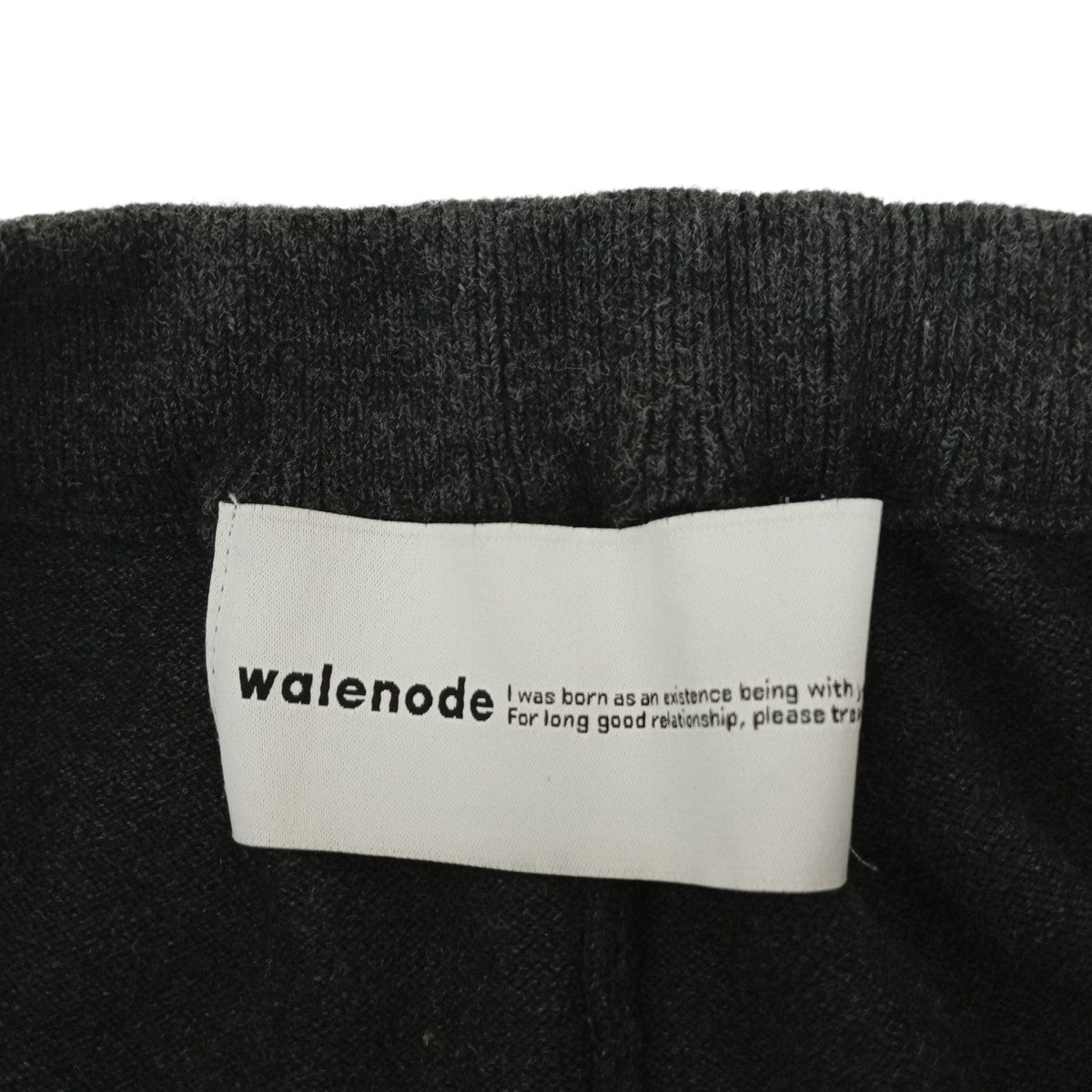 Cotton cashmere Straight pantsニットパンツwn22-12ss121-kw