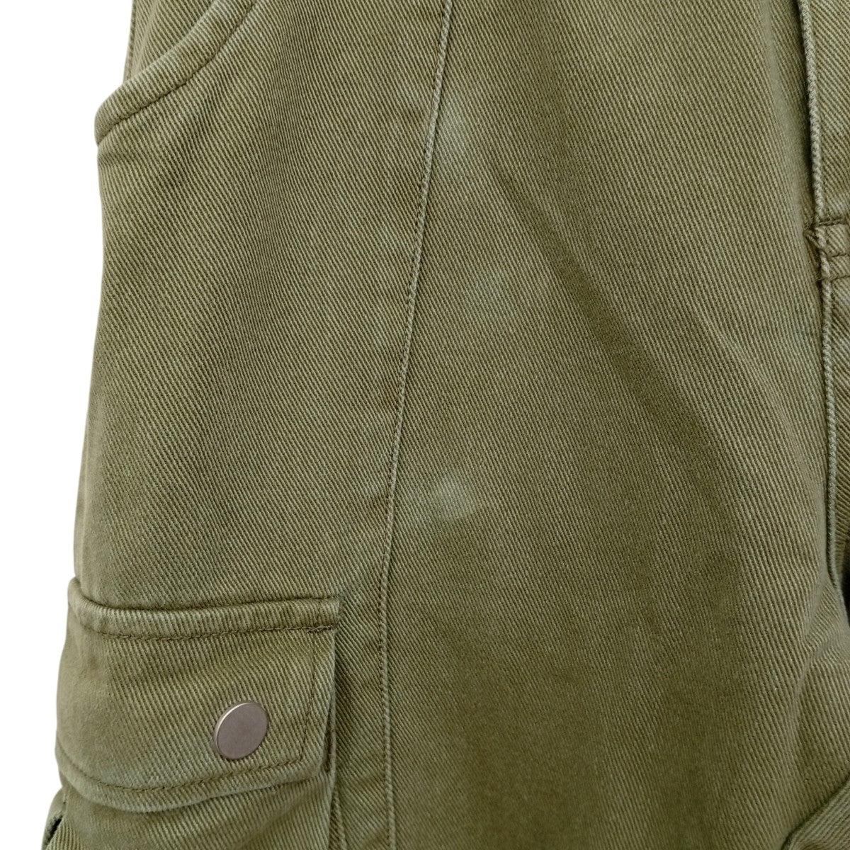 MNML Front zip flare cargo pantsカーゴパンツ 古着・中古-6枚目のアイテム画像