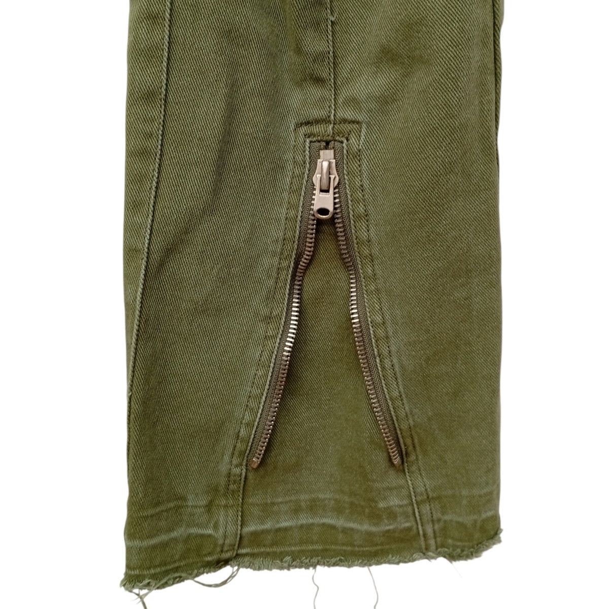 MNML Front zip flare cargo pantsカーゴパンツ 古着・中古-8枚目のアイテム画像