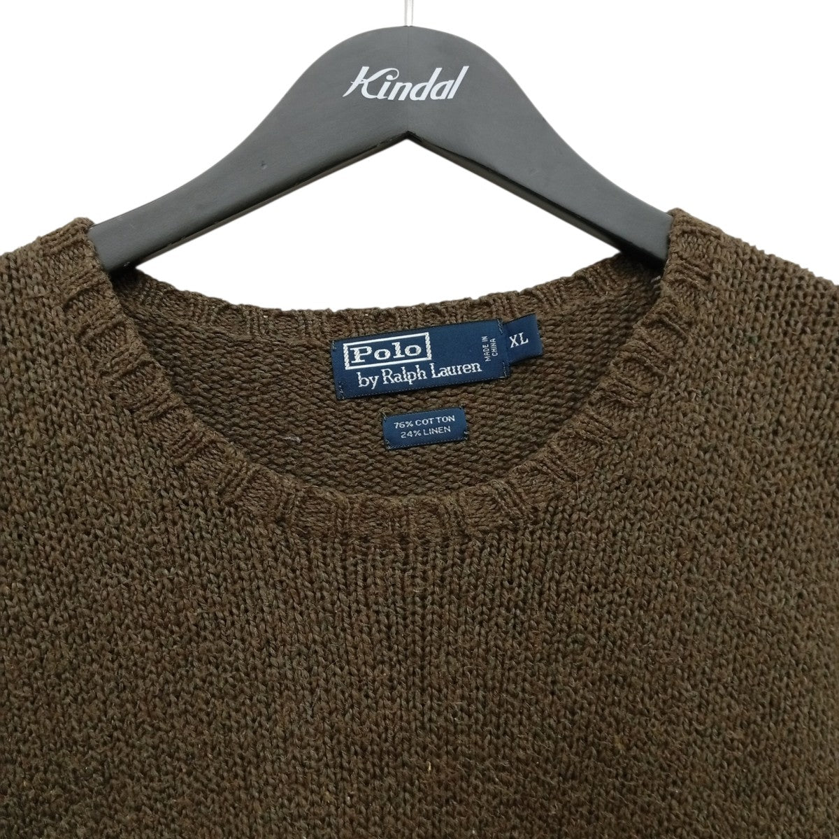 POLO RALPH LAUREN リネン混 ワンポイントセーター 古着・中古-6枚目のアイテム画像