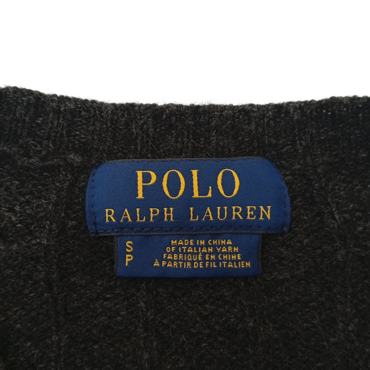 POLO RALPH LAUREN ワンポイントケーブルニット 古着・中古-3枚目のアイテム画像