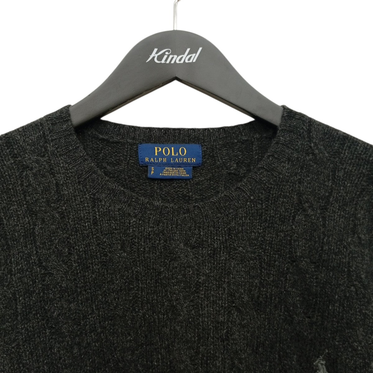 POLO RALPH LAUREN ワンポイントケーブルニット 古着・中古-6枚目のアイテム画像
