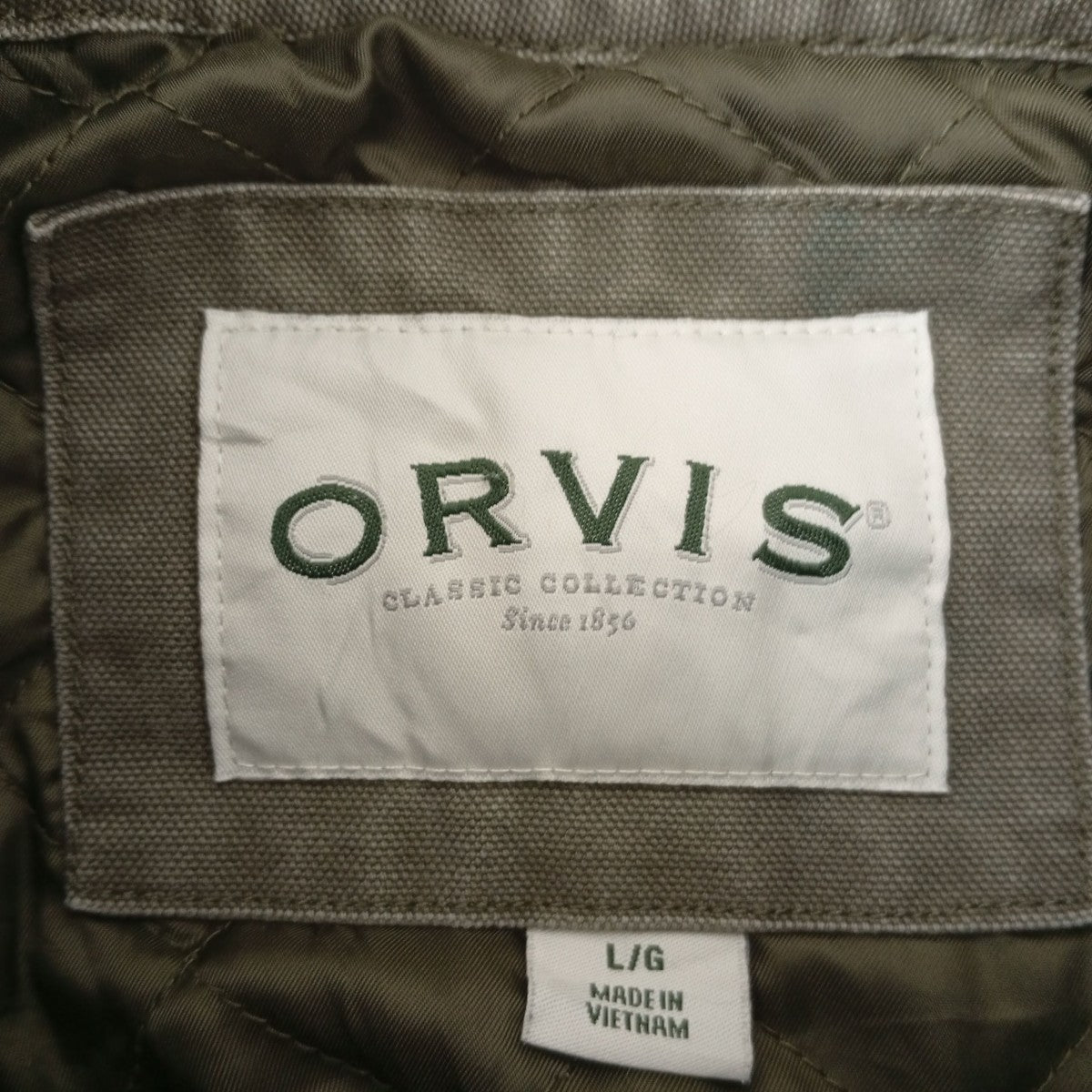 ORVIS ダック地 中綿キルティング フィールドコート ハンティングジャケット 古着・中古-3枚目のアイテム画像