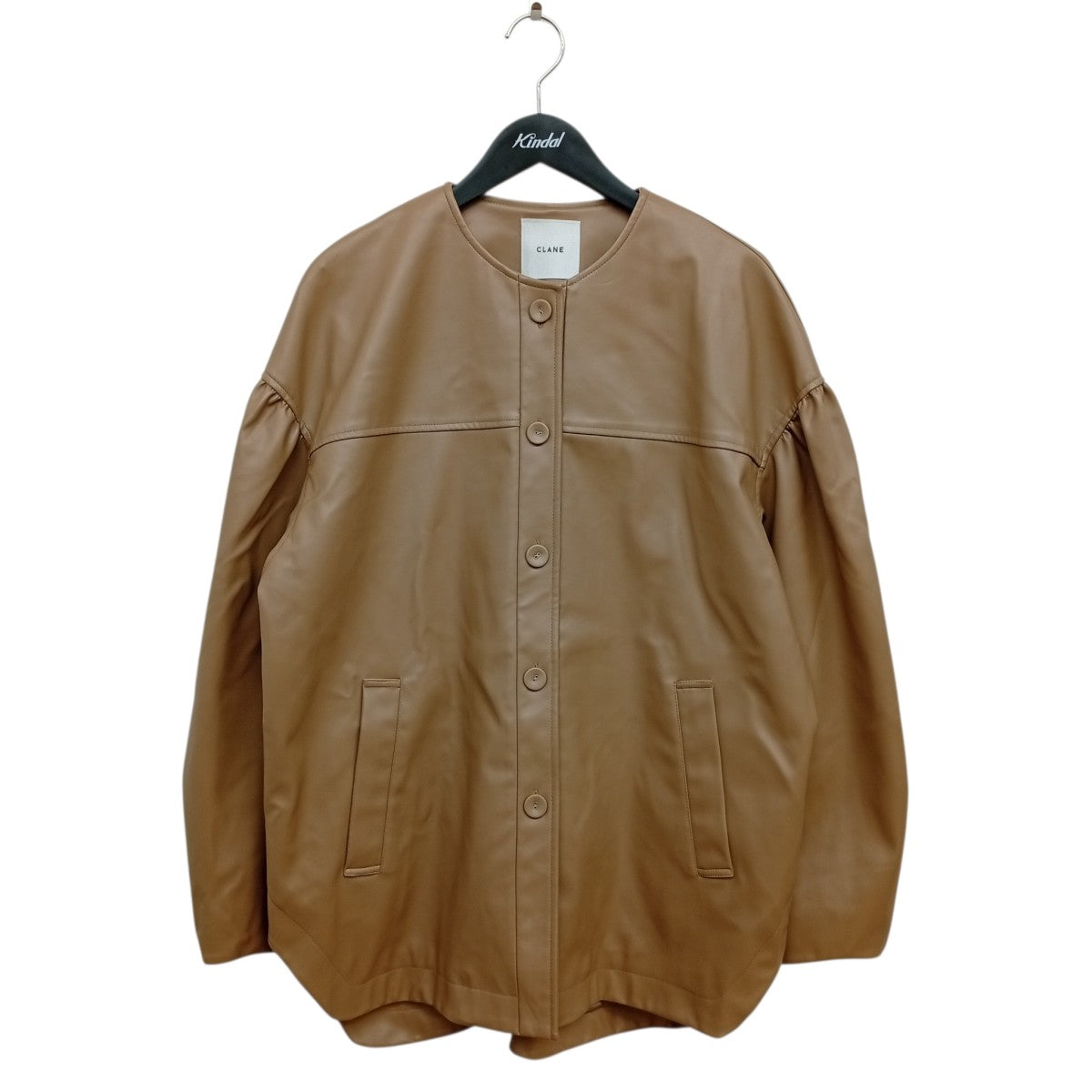 CLANE ボリュームスリーブレザーブルゾンレザージャケット11101-0012 古着・中古-1枚目のアイテム画像