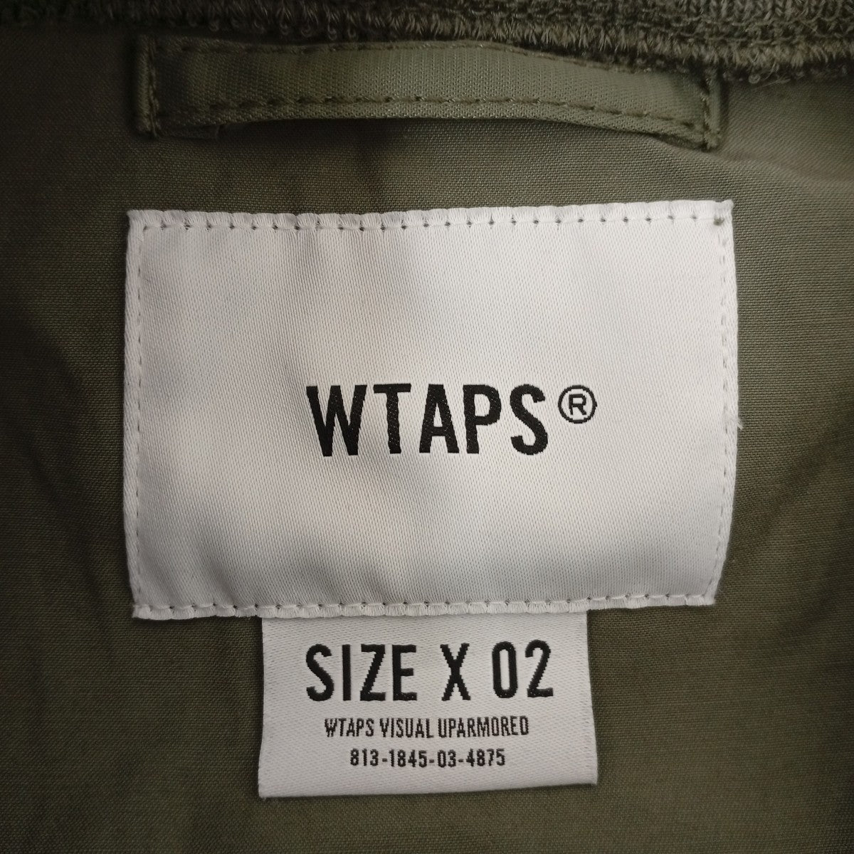 WTAPS JKM08 WTP NYLON COTTON RATINE SMOCK JACKEトレーナー202BRDT-JKM08 古着・中古-3枚目のアイテム画像
