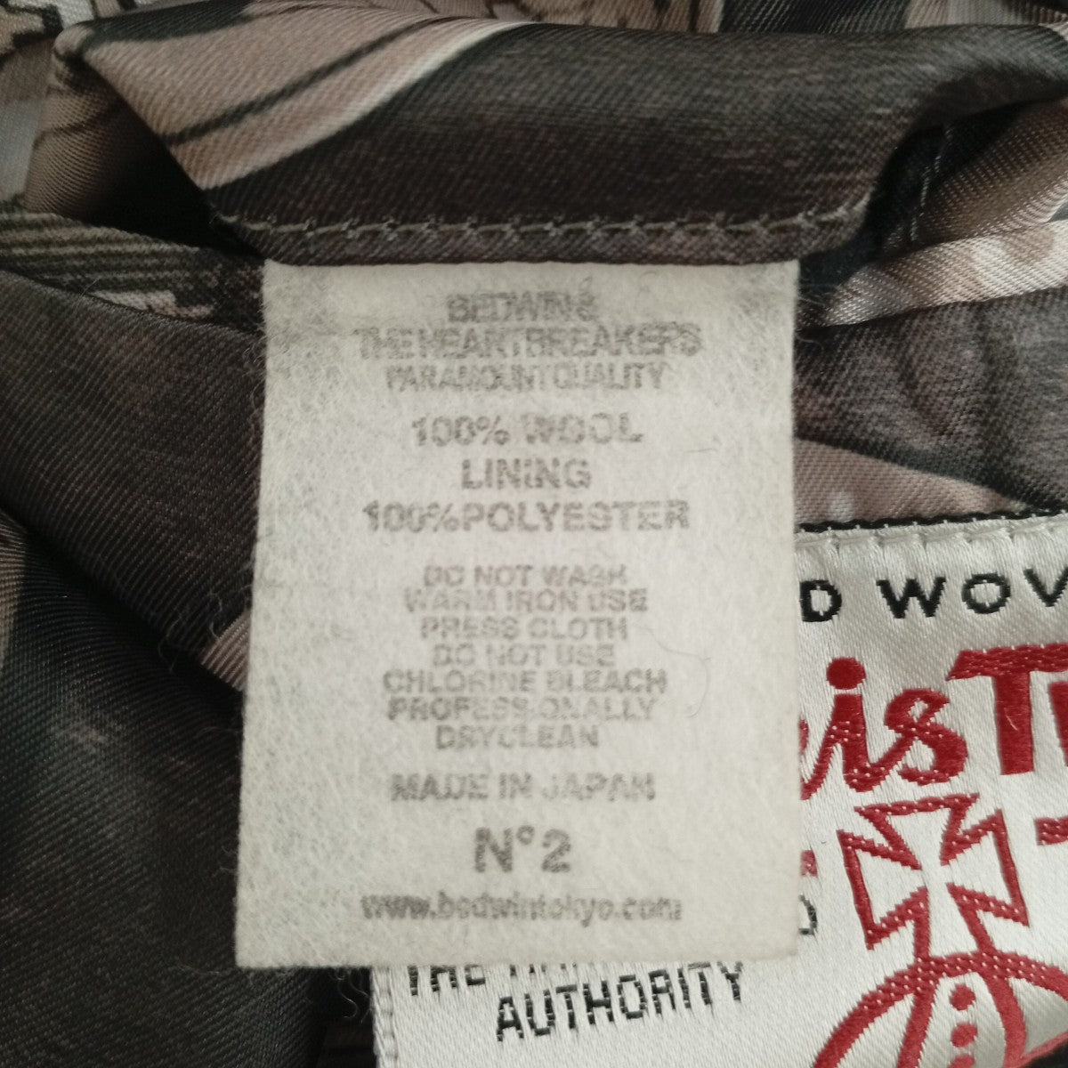 BEDWIN ＆THE HEARTBREAKERS×Harris Tweed コート 古着・中古-4枚目のアイテム画像