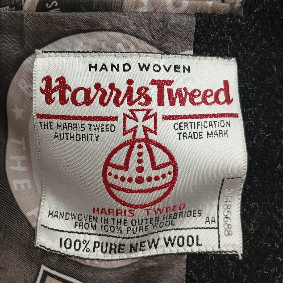 BEDWIN ＆THE HEARTBREAKERS×Harris Tweed コート 古着・中古-5枚目のアイテム画像