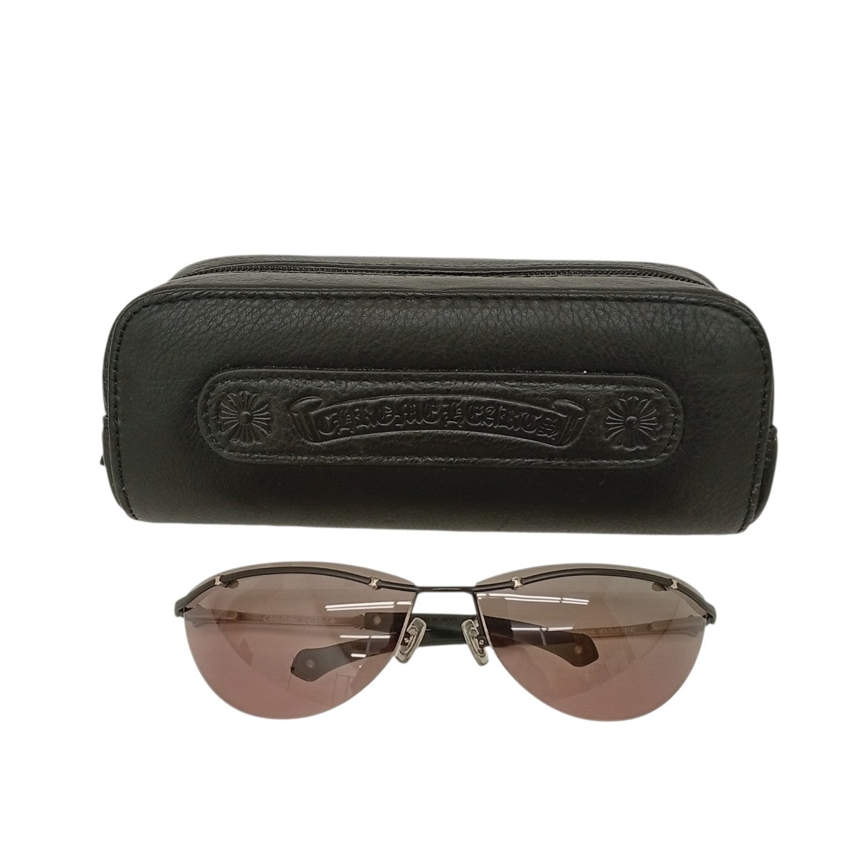 CHROME HEARTS FLAMING BLACK TITANIUMサングラス 古着・中古-5枚目のアイテム画像