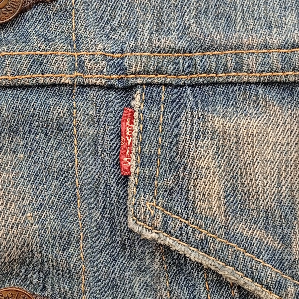 LEVI’S 557XX 日本製復刻 3rdモデル ビッグEデニムジャケット70557 古着・中古-7枚目のアイテム画像