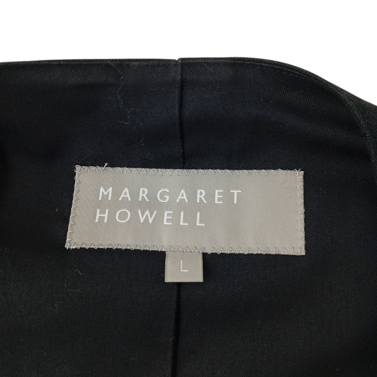 MARGARET HOWELL ツイードベスト 古着・中古-4枚目のアイテム画像