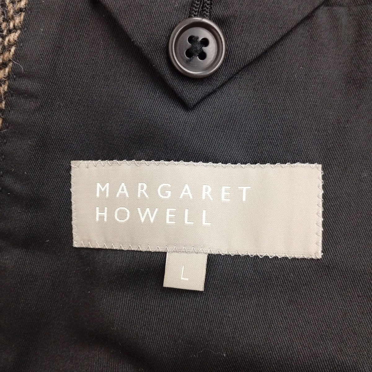 MARGARET HOWELL ツイードジャケット 古着・中古-6枚目のアイテム画像