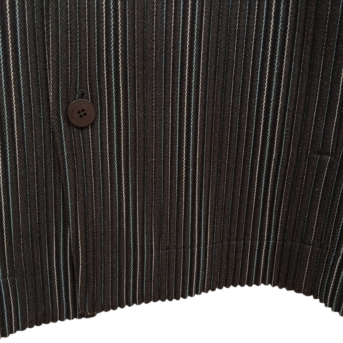 HOMME PLISSE ISSEY MIYAKE TWEED PLEATSジャケットHP33FD320 古着・中古-8枚目のアイテム画像