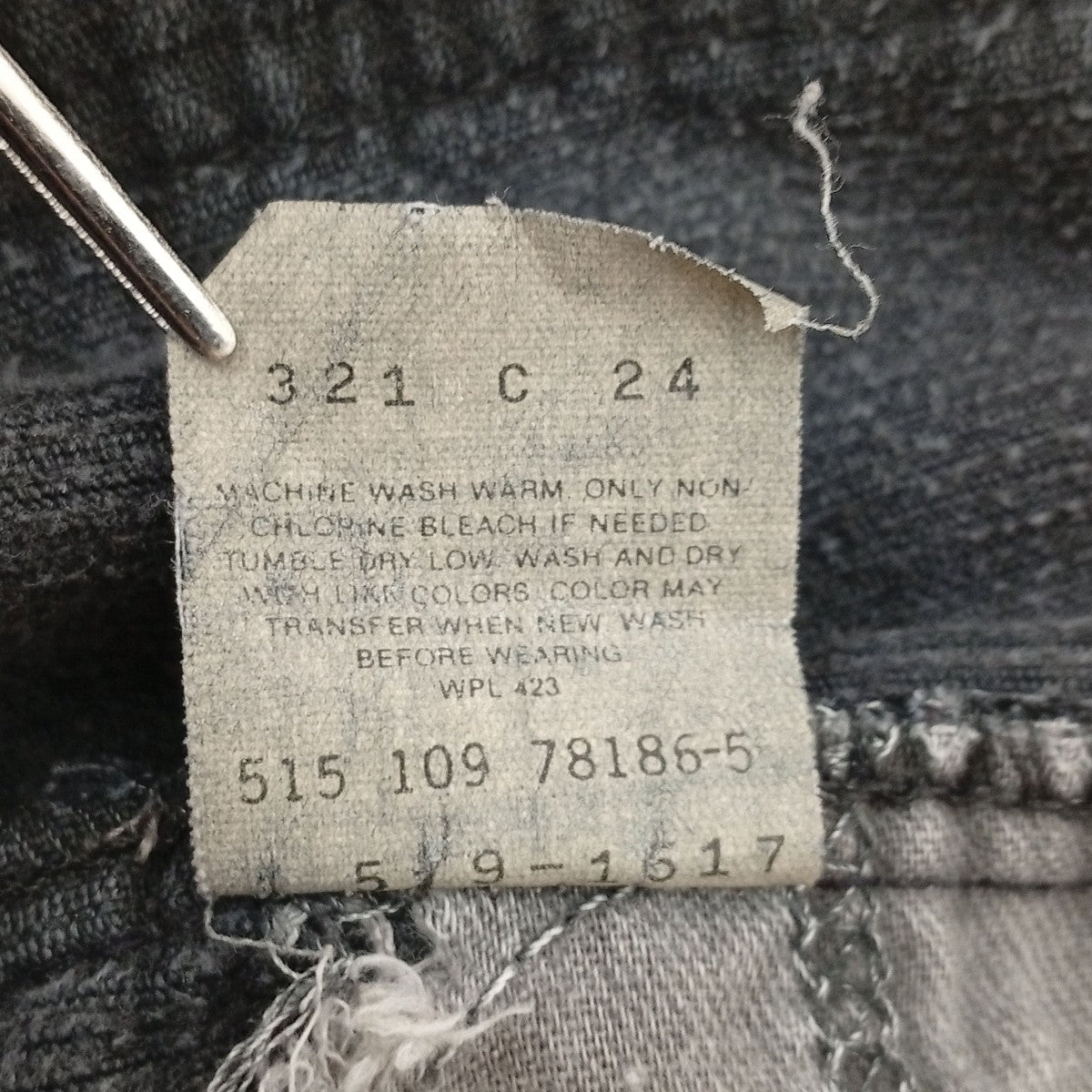 LEVI’S 90s USA製 519コーデュロイパンツ519-1517 古着・中古-9枚目のアイテム画像