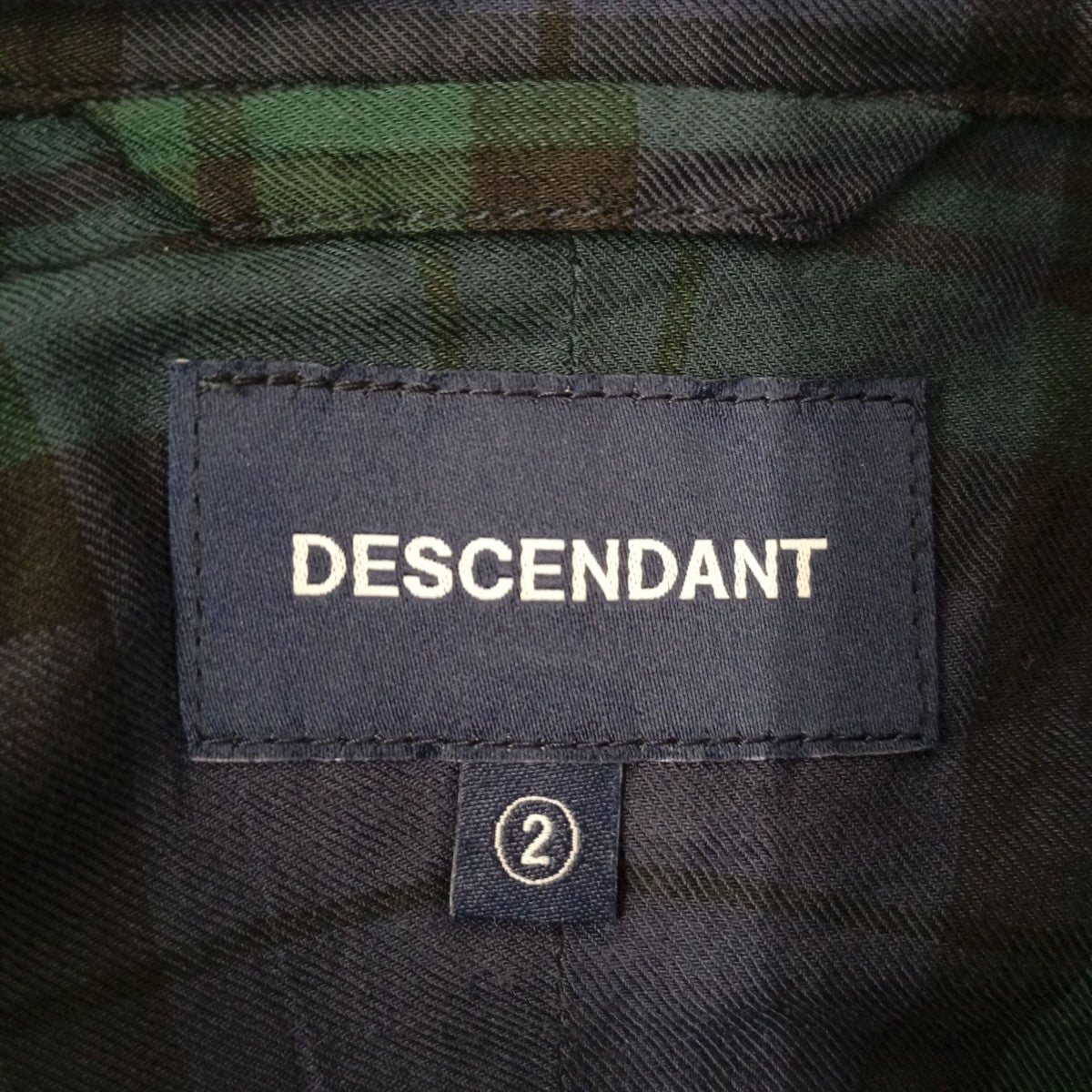 DESCENDANT チェック長袖シャツ 古着・中古-3枚目のアイテム画像