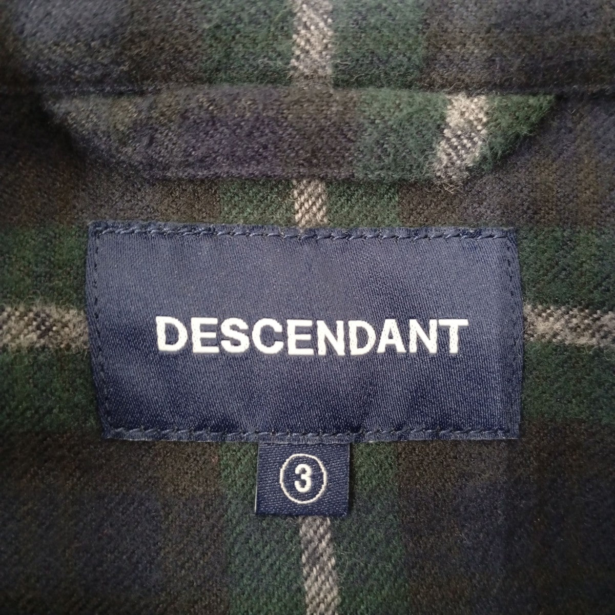 DESCENDANT チェック長袖シャツ 古着・中古-5枚目のアイテム画像