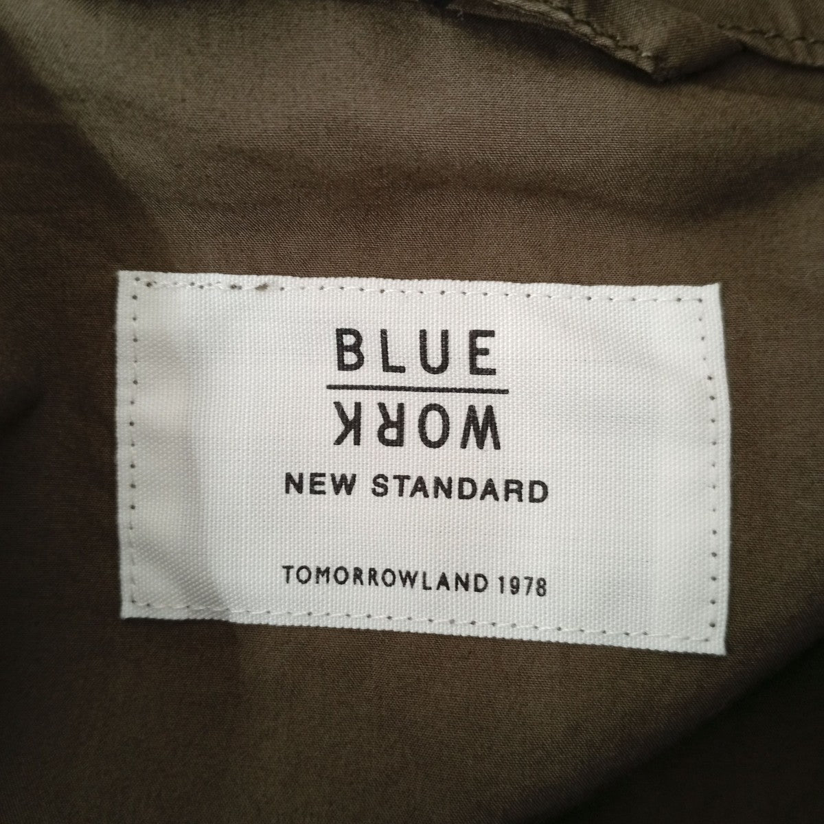 BLUE WORK×TOMORROW LAND コットンタイプライター ミリタリーブルゾンシャツ54-08-02-08001-TN 古着・中古-3枚目のアイテム画像