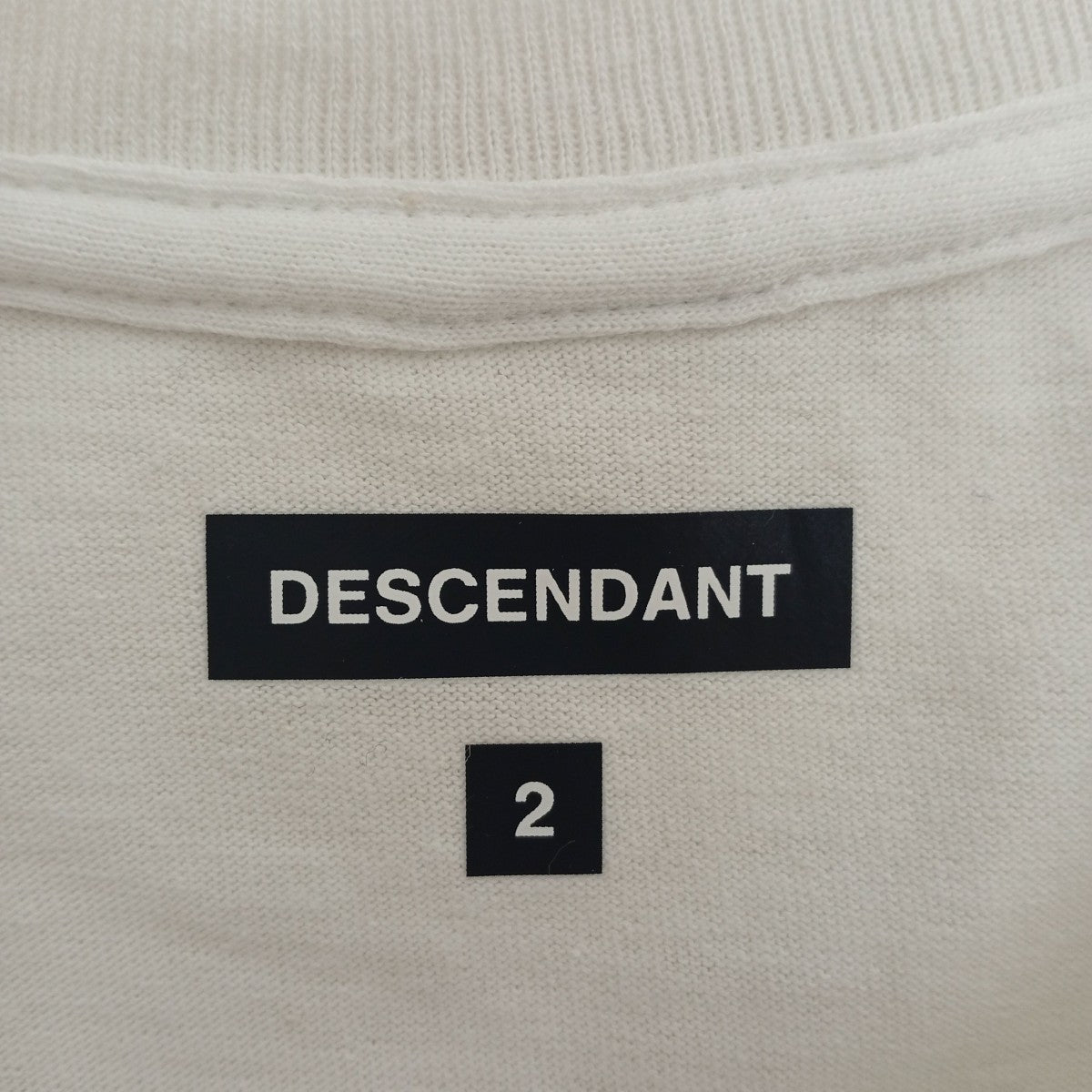 DESCENDANT(ディセンダント) Tシャツ ホワイト サイズ 2｜【公式