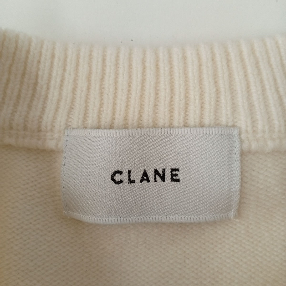 CLANE DOCKING POWERSHOULDER KNIT TOPS切替ニット19106-2382 古着・中古-3枚目のアイテム画像