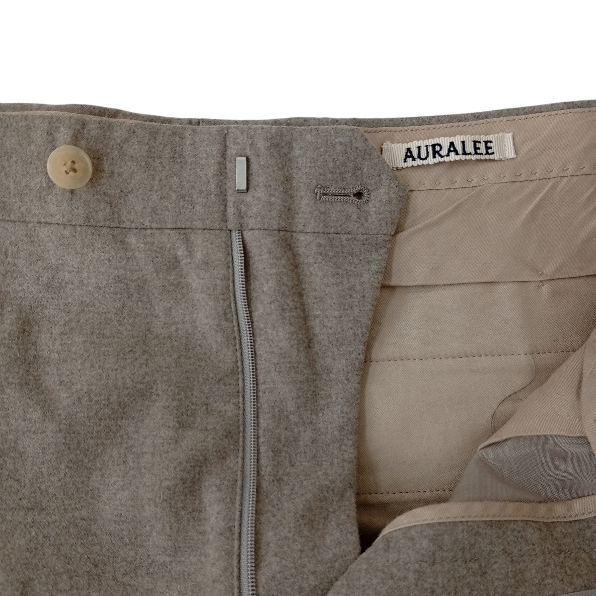 AURALEE WOOL FULLING FLANNEL SLACKSスラックスA21AP02CF 古着・中古-3枚目のアイテム画像