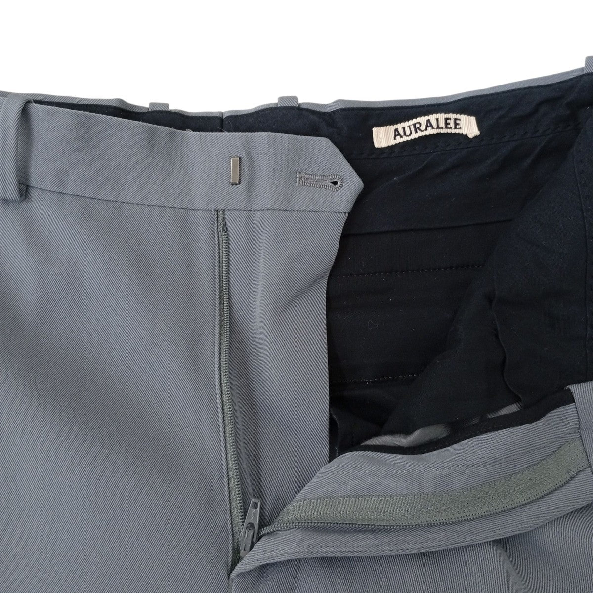 AURALEE WOOL MAX GABARDINE SLACKSパンツA9AP02MX 古着・中古-3枚目のアイテム画像