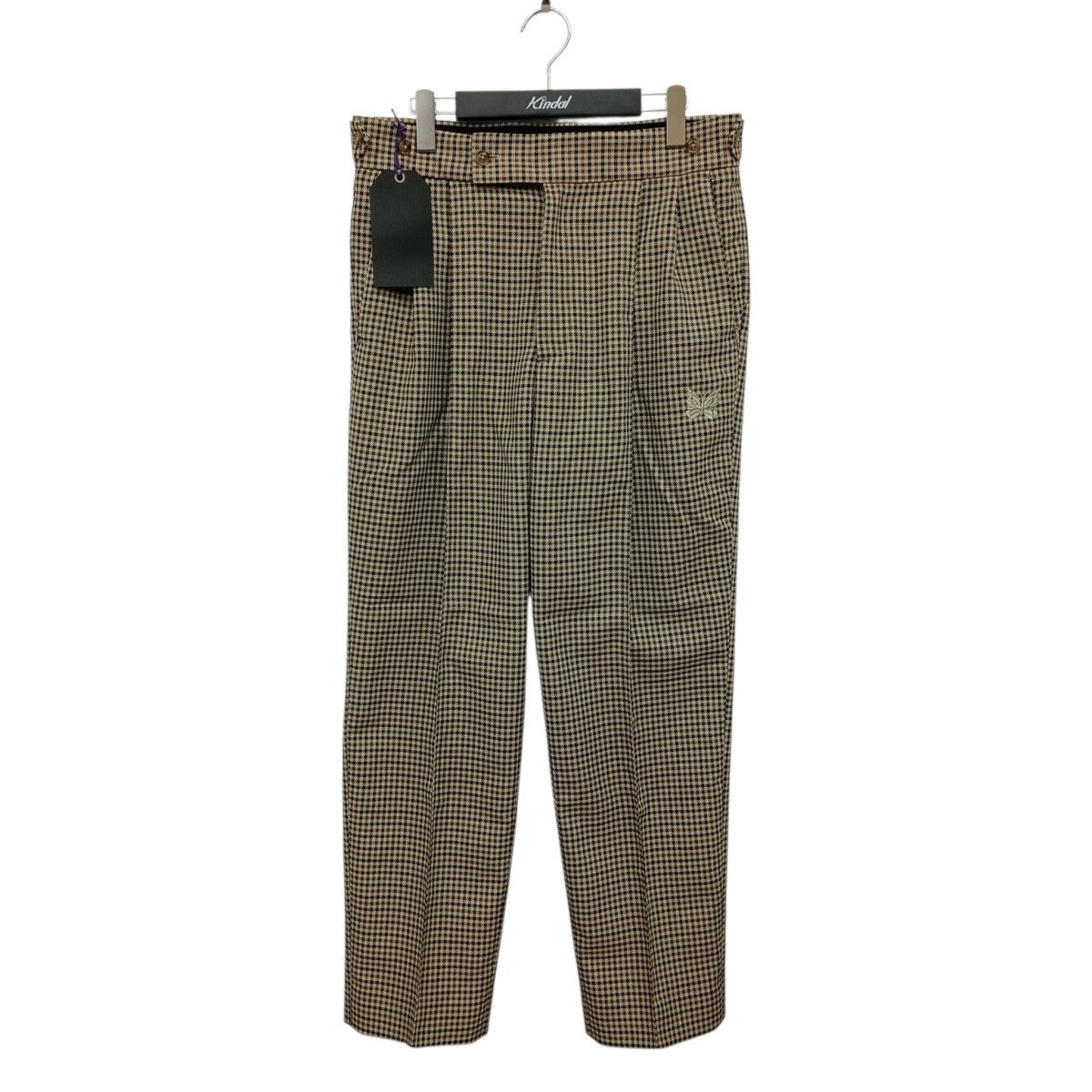 Needles W．U． Tucked Side Tab Trouser Poly Glen PlaidパンツPU259 古着・中古-1枚目のアイテム画像