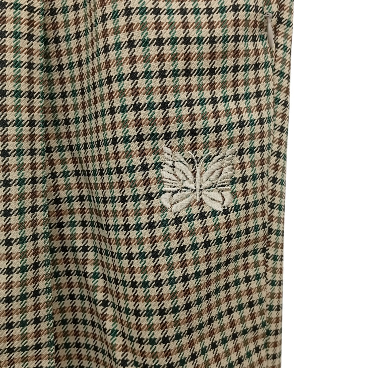Needles W．U． Tucked Side Tab Trouser Poly Glen PlaidパンツPU259 古着・中古-6枚目のアイテム画像