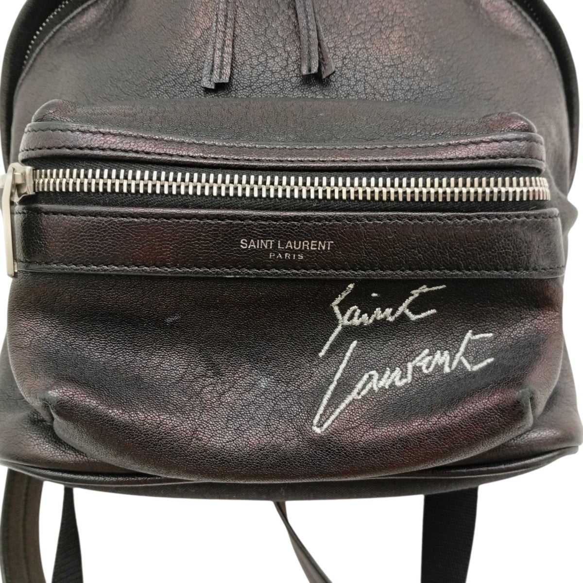Saint Laurent Paris トイ シティ ミニバックパックリュック505031 古着・中古-3枚目のアイテム画像