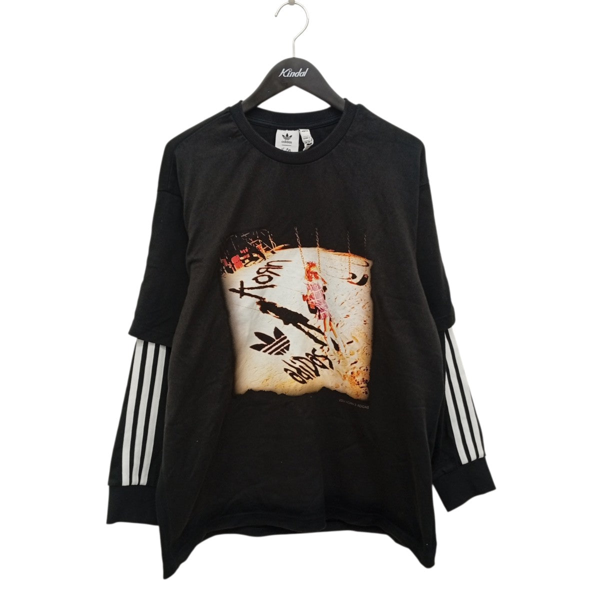 adidas KORN LONGSLEEVE長袖TシャツJG1338 古着・中古-1枚目のアイテム画像