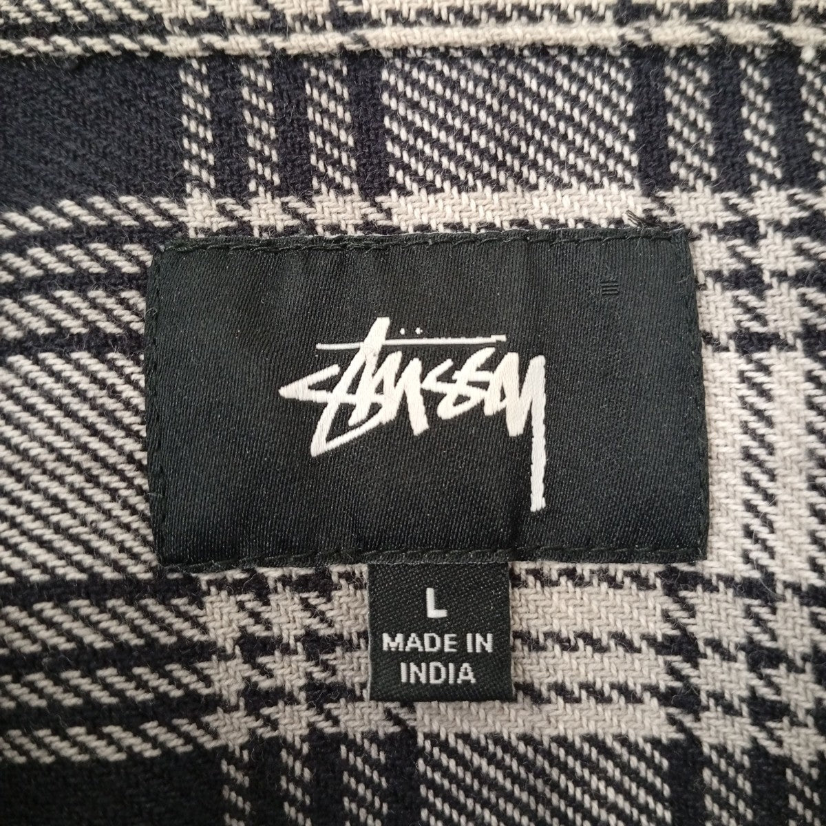 stussy チェックロングスリーブシャツ 古着・中古-3枚目のアイテム画像