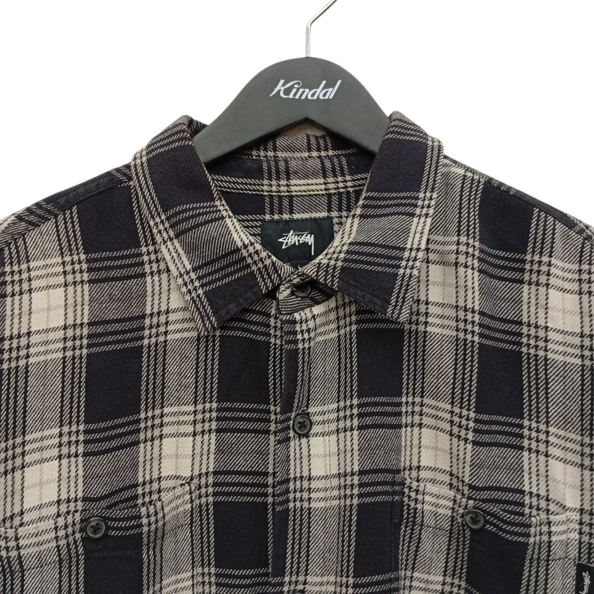 stussy チェックロングスリーブシャツ 古着・中古-6枚目のアイテム画像