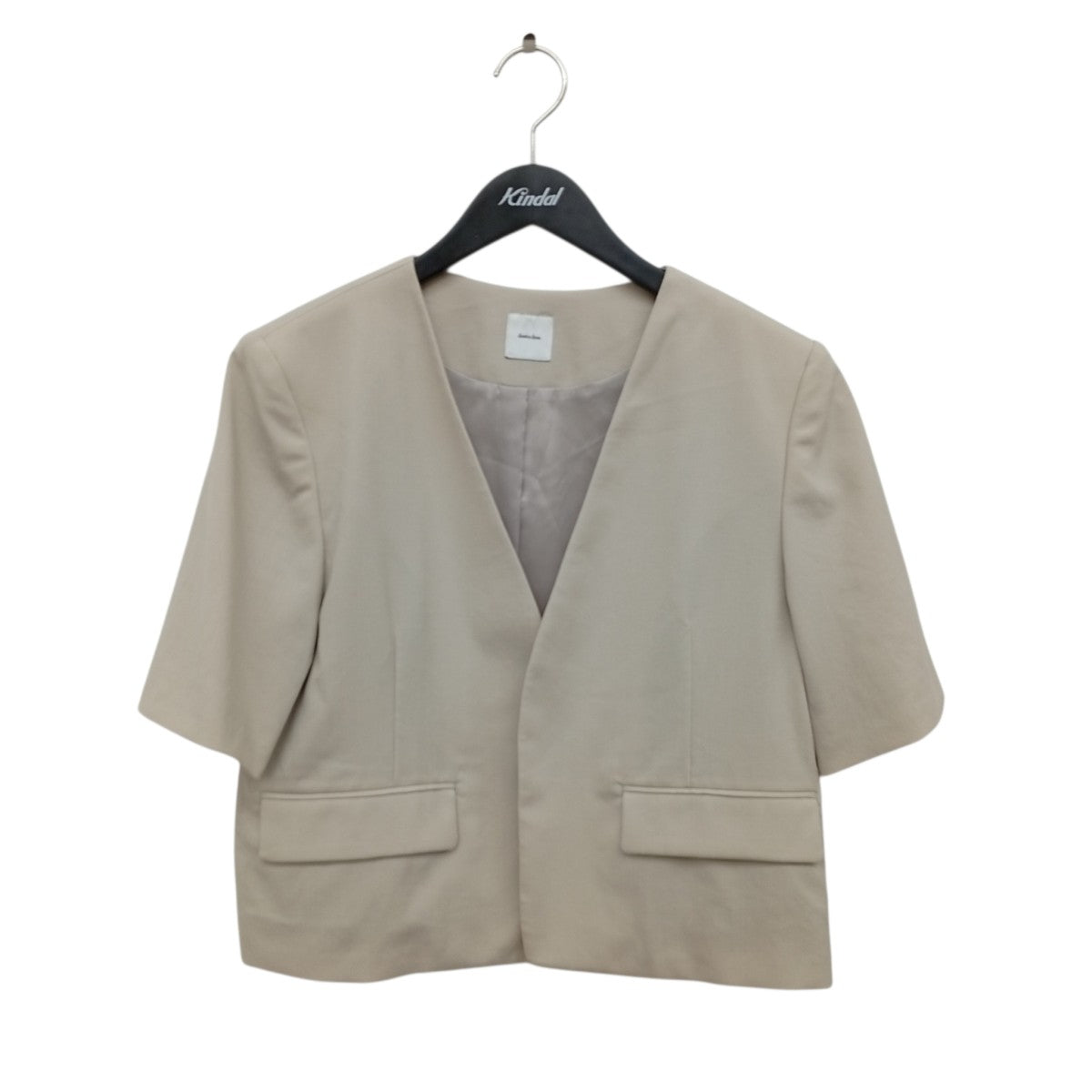 Spick and Span ハーフスリーブノーカラー半袖ジャケット25010200202020 古着・中古-1枚目のアイテム画像