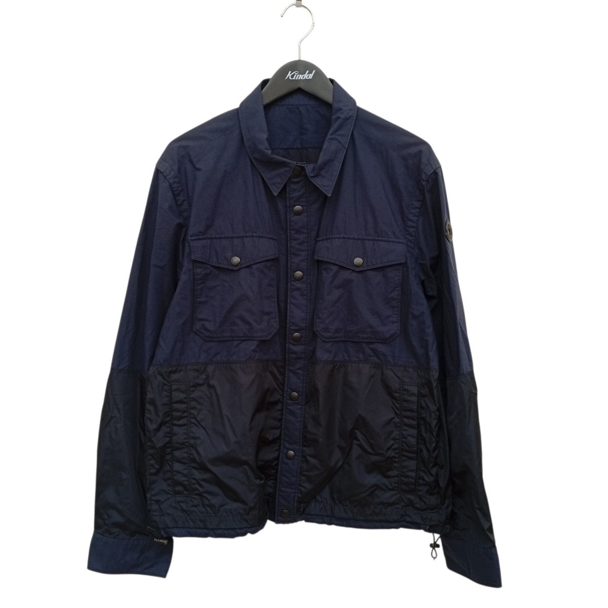 MONCLER ANDER スナップボタンミリタリーナイロンジャケット4162985 549NU 古着・中古-1枚目のアイテム画像