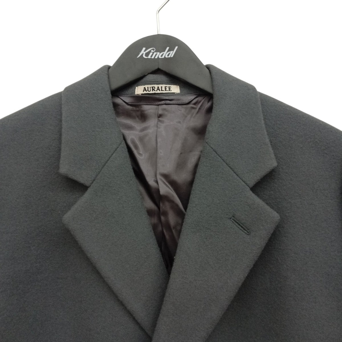 AURALEE(オーラリー) DOUBLE CLOTH LIGHT MELTON CHESTERFIELD COAT