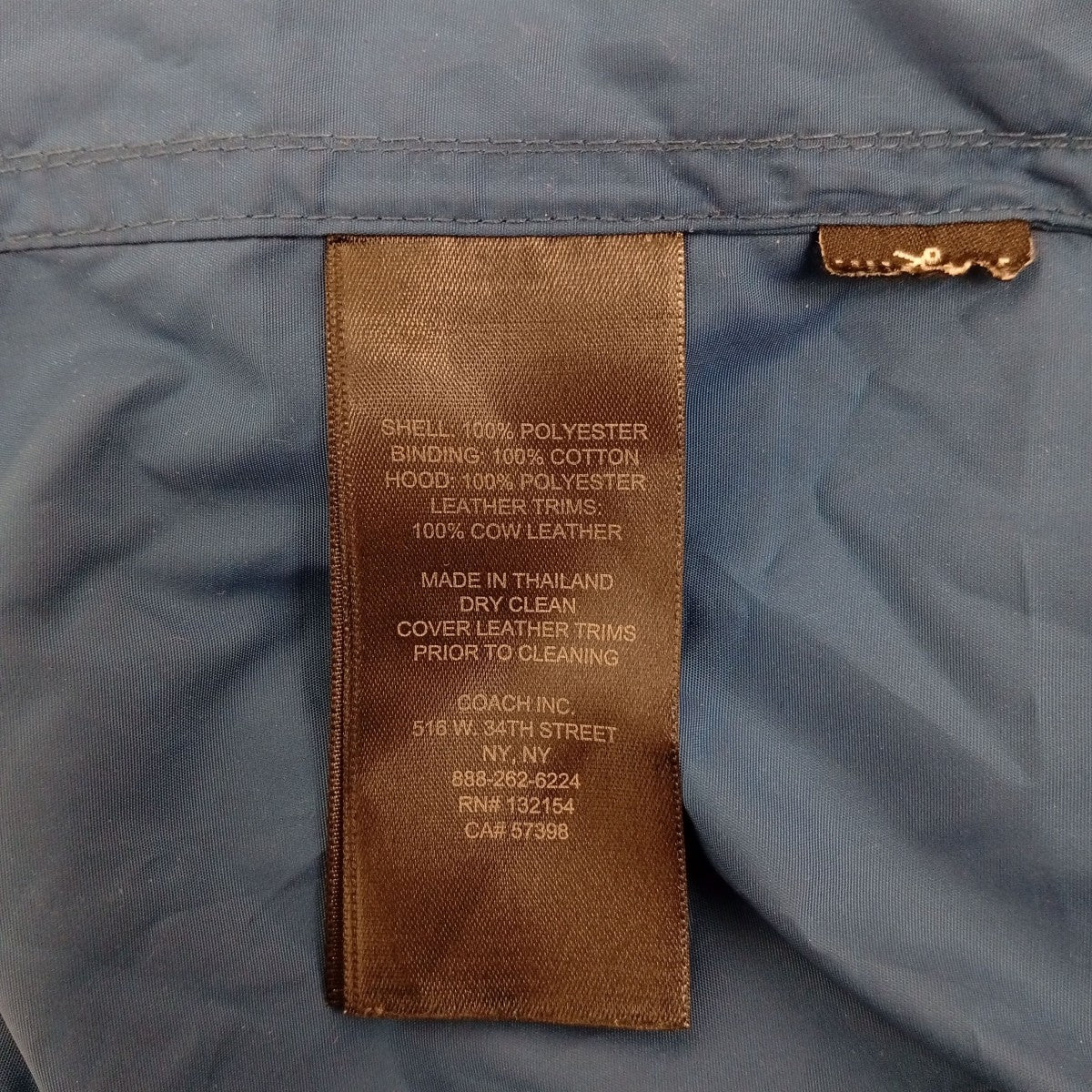 COACH ウインドブレーカーF85806 古着・中古-4枚目のアイテム画像