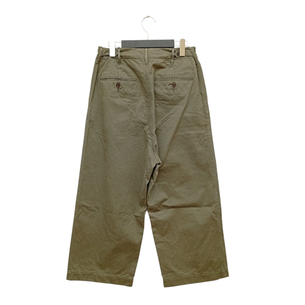 AURALEE WASHED FINX CHINO WIDE PANTSチノワイドパンツA8AP01CN 古着・中古-2枚目のアイテム画像