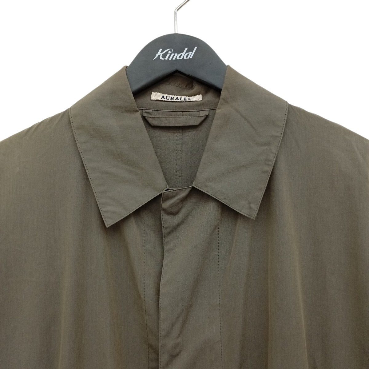 AURALEE 18SSCHAMBRAY BIG SOUTIEN COATコートA8SC01SC 古着・中古-5枚目のアイテム画像