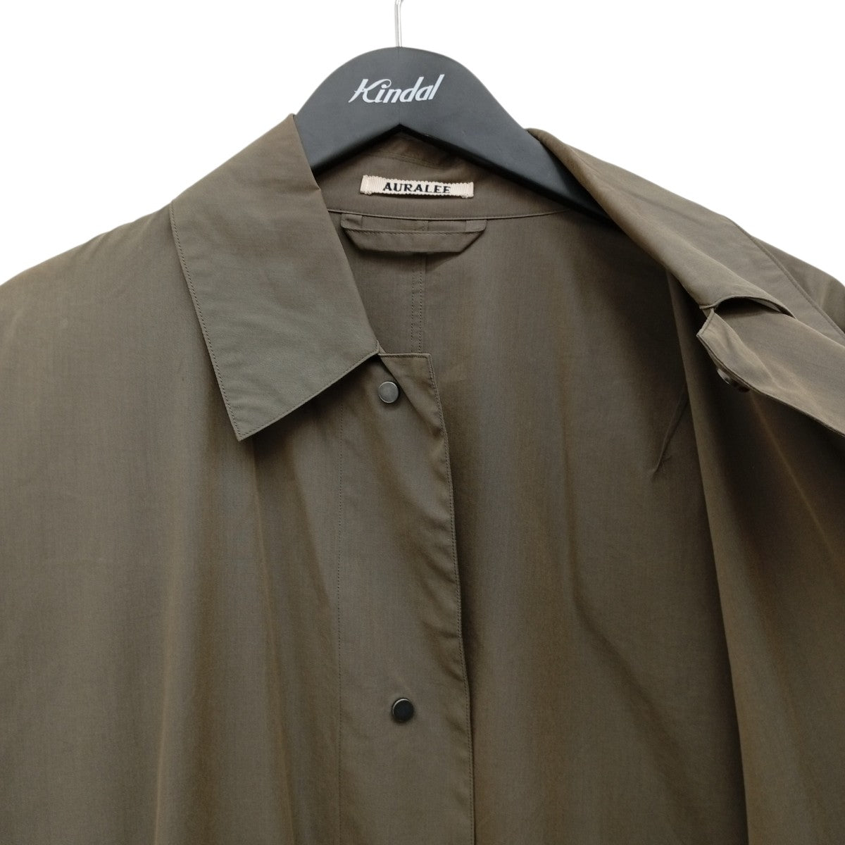 AURALEE 18SSCHAMBRAY BIG SOUTIEN COATコートA8SC01SC 古着・中古-7枚目のアイテム画像