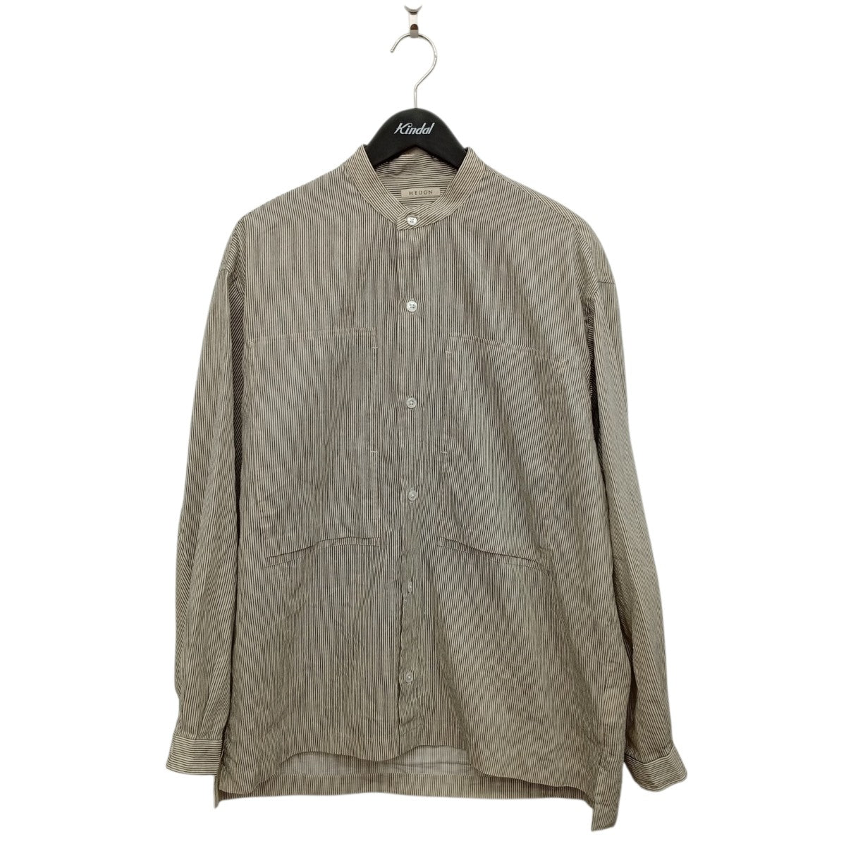 HEUGN 25SSCODY BLOUSONストライプシャツCOAT076 古着・中古-1枚目のアイテム画像