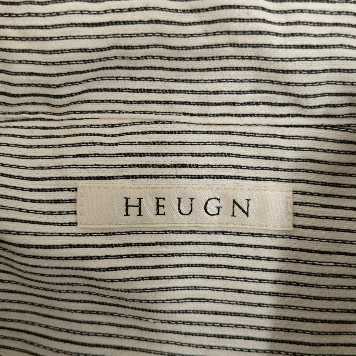 HEUGN 25SSCODY BLOUSONストライプシャツCOAT076 古着・中古-3枚目のアイテム画像