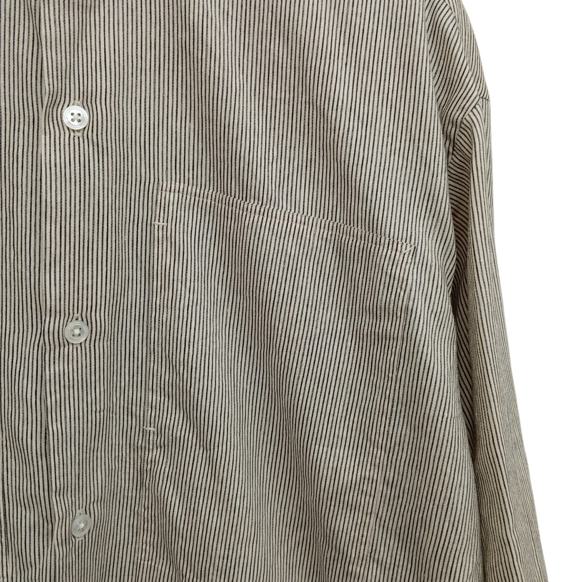 HEUGN 25SSCODY BLOUSONストライプシャツCOAT076 古着・中古-6枚目のアイテム画像
