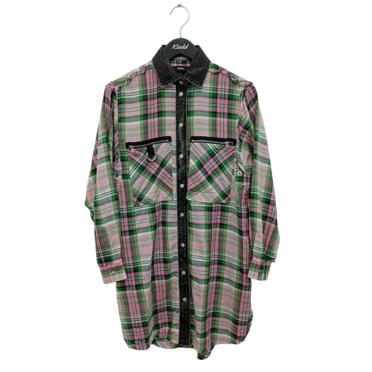 DIESEL チェックシャツワンピースIN000057 古着・中古-1枚目のアイテム画像