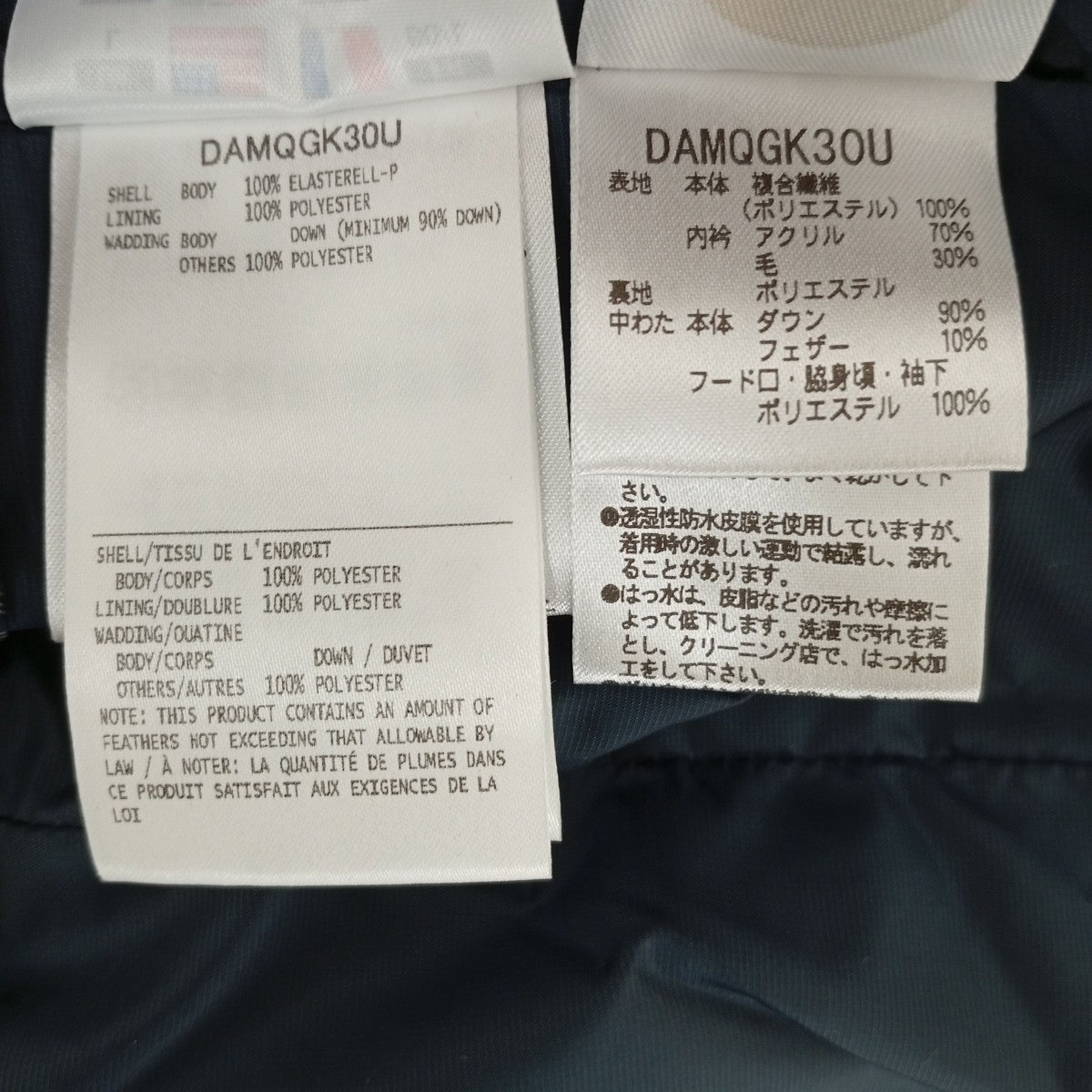 Descente ALLTERRAIN MIZUSAWA DOWN MOUNTAINEERダウンジャケットDAMQGK30U 古着・中古-8枚目のアイテム画像